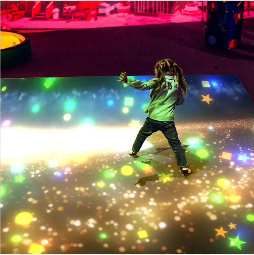 Interactive hologram Floor Wall projection system with free 3D animation for advertising,entertainment,party,exhibition