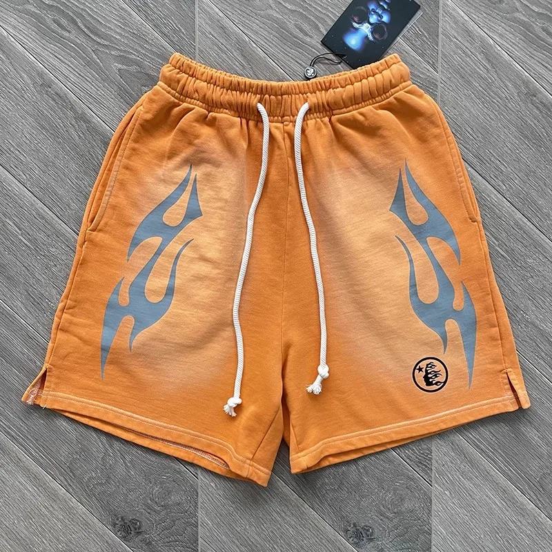 Cotton Washing Series Sports Flame Shorts Casual Sports Herren- und Damenwaschshorts – Detail 19