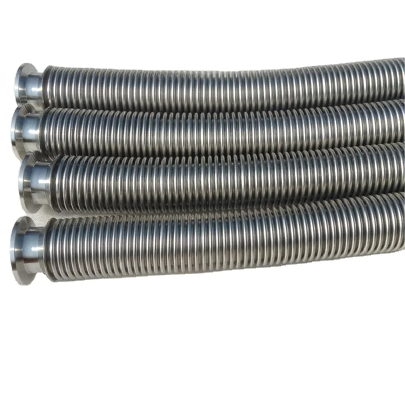 

ISO-KF25 Custom Length 0.15mm Thin Wall Vacuum Bellows Polished Flexible Metal Hose for Semiconductor Lab Equipment ISO