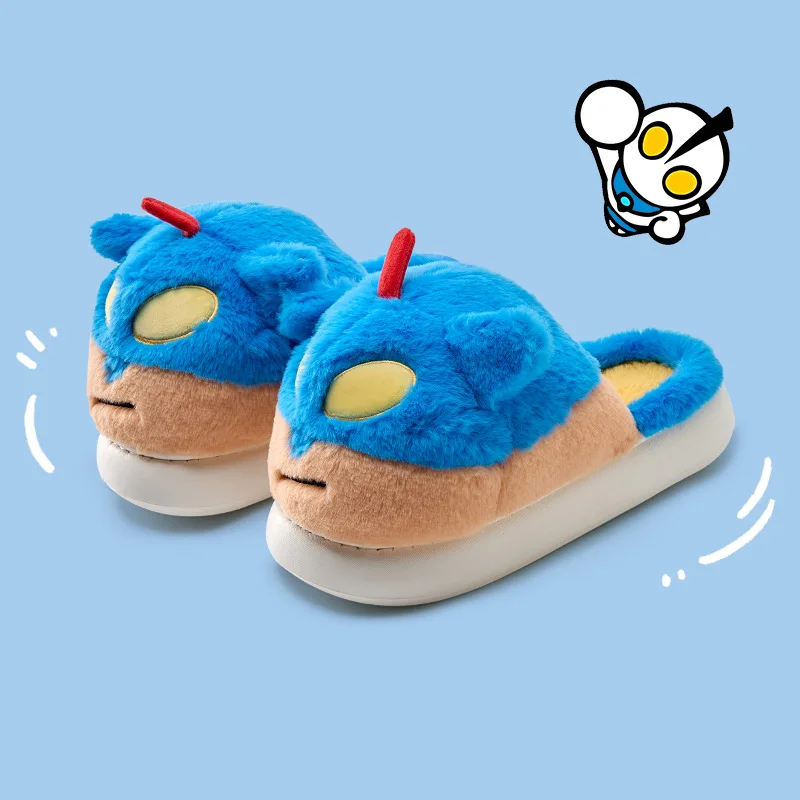 Kawaii Crayon Shin-Chan Anime Nohara Shiro Cartoon Pantofole in cotone peluche Ragazze Casa Scarpe antiscivolo per la casa