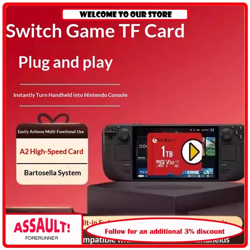 

Steam Deck Memory Card Full Switch/NS Simulator Game No Toss, Plug and Play, Independent System
