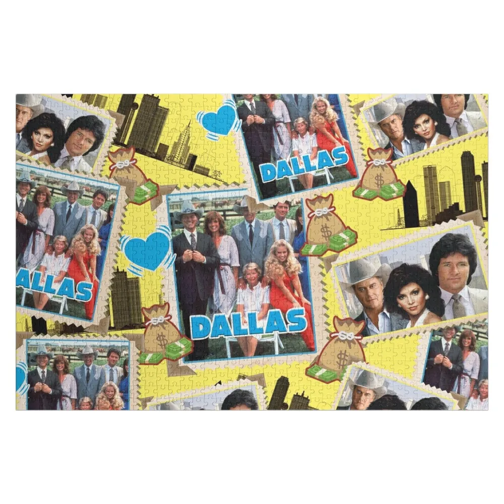 

Soap opera Dallas, intrigue money and power, Ewing family Jigsaw Puzzle Toys For Children Custom Child Gift Puzzle