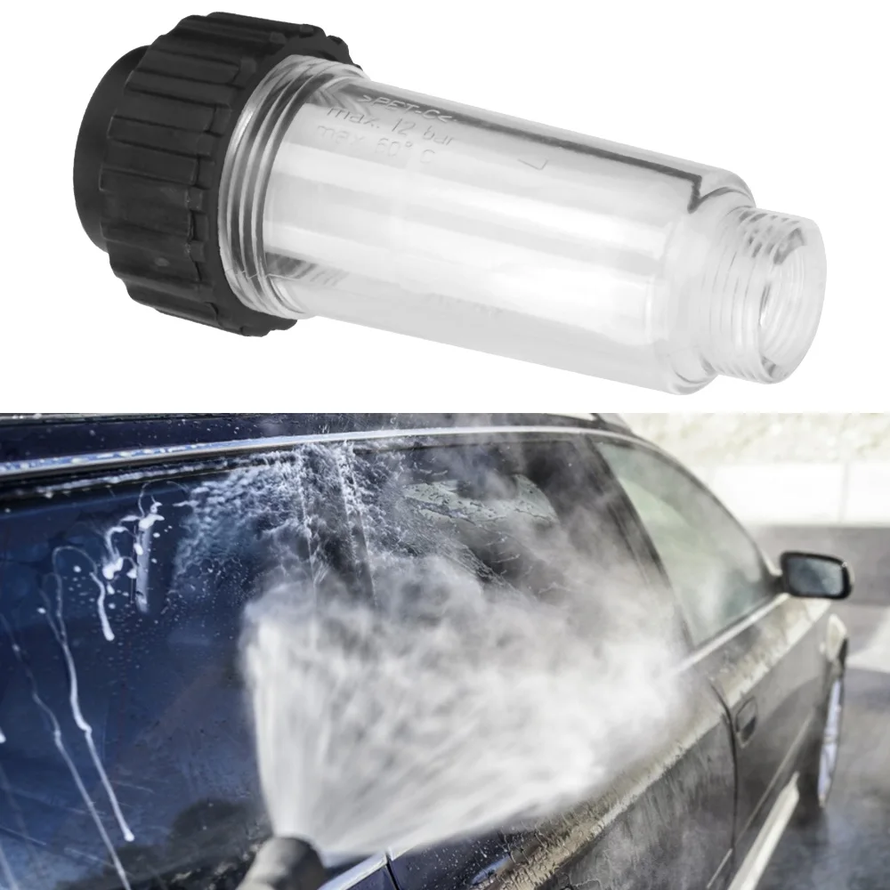 

Пластиковый машинный фильтр для мойки высокого давления G 3/4 дюйма Фильтр для воды для Karcher K2 K3 K4 K5 K6 K7 Фитинг для предотвращения грязи