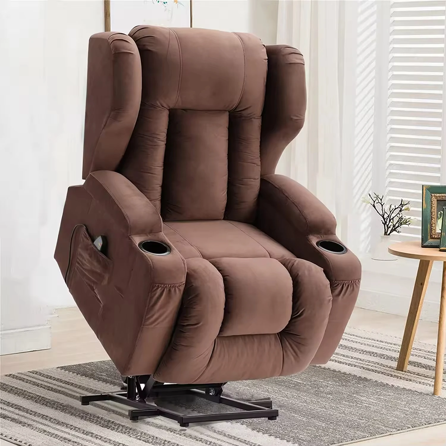 Sans Modern Multi Position Massage Power Glider Lift Recliner Chair For Elderly
