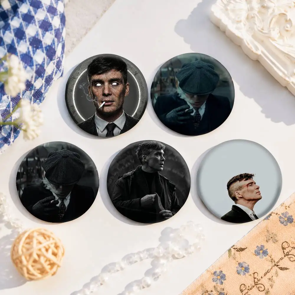 A-Peaky Blinders Cosplay COSTUME Badge Pin Tinplate Brooch Prop Xmas Gift Birthday Gift