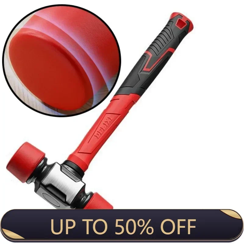Rubber Hammer Floor Tile Installation Solid Rubber Hammer Heavy Duty Two-sided Multifunctional Professional Household Hand Tool