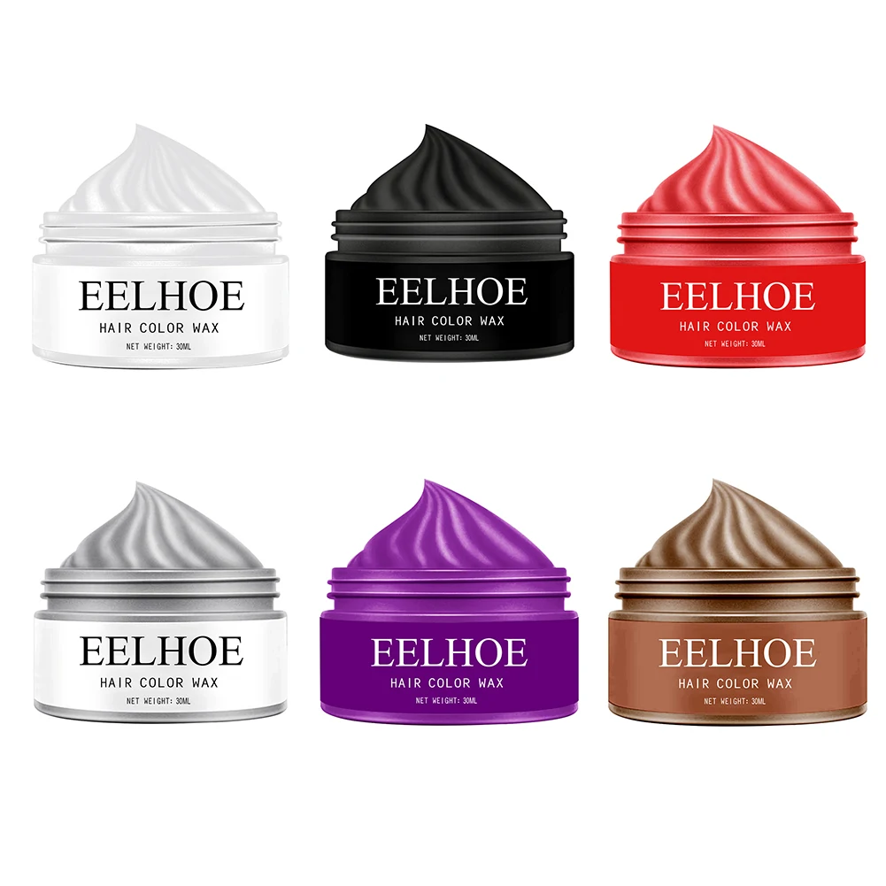 Hair Coloring Tools Temporary Instant Hair Coloring Natural Matte Modeling Hair Wax Disposable Hair Styling for Cosplay Party