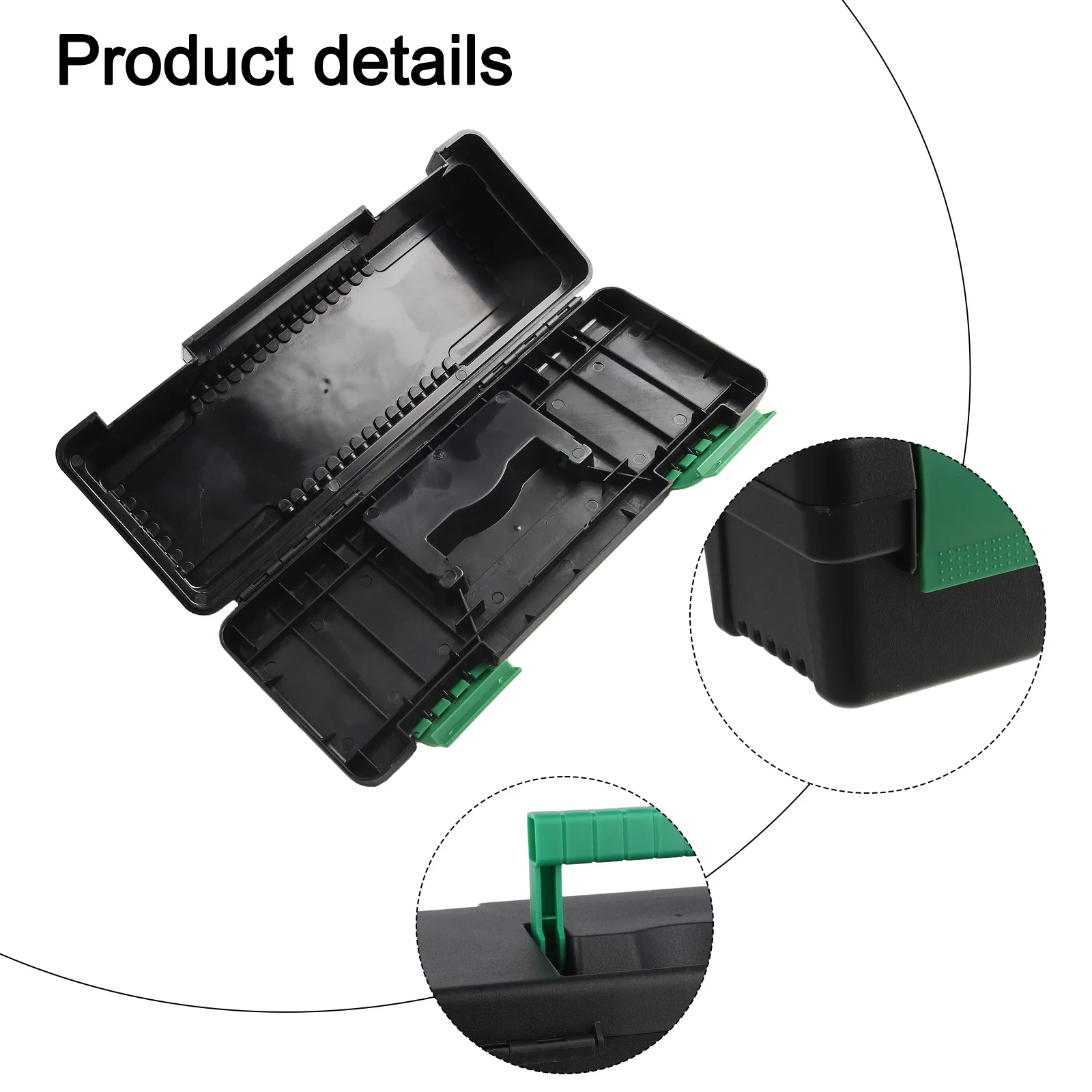 10 Inch for Tool Box for Carpentry Electrical Repairs and General Workshop Use with ABS Lock Buckle and Sturdy Handle