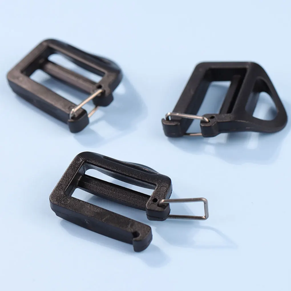 2 Pieces Backpack Webbing Buckles Universal Replacement Plastic Harness Buckle Strap Ladderlock Slider Fastener Replacing Part