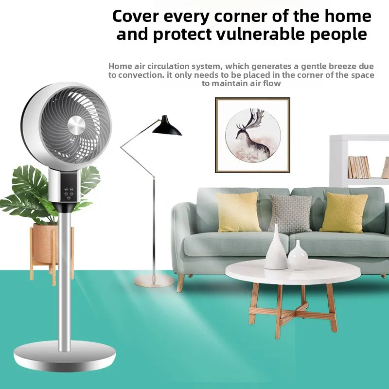 110V Air Circulator Electric Fans Household Turbocharged Cooler Vertical fan portable Remote Control Air-conditioning Ventilator
