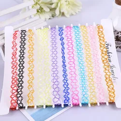 Fashion Lace Chokers for Girl Lady Women Bithday Gift Colourful Fish Pattern Weaving Vintage Necklaces Jewelry