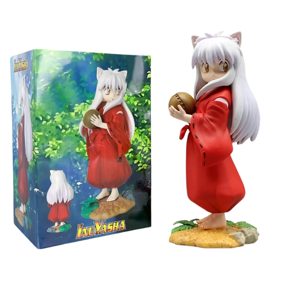 16cm Inuyasha Anime Figure Childhood Sesshoumaru Looking Back Pose Kawaii Doll Model Desktop Decoration Children'S Toy Gifts