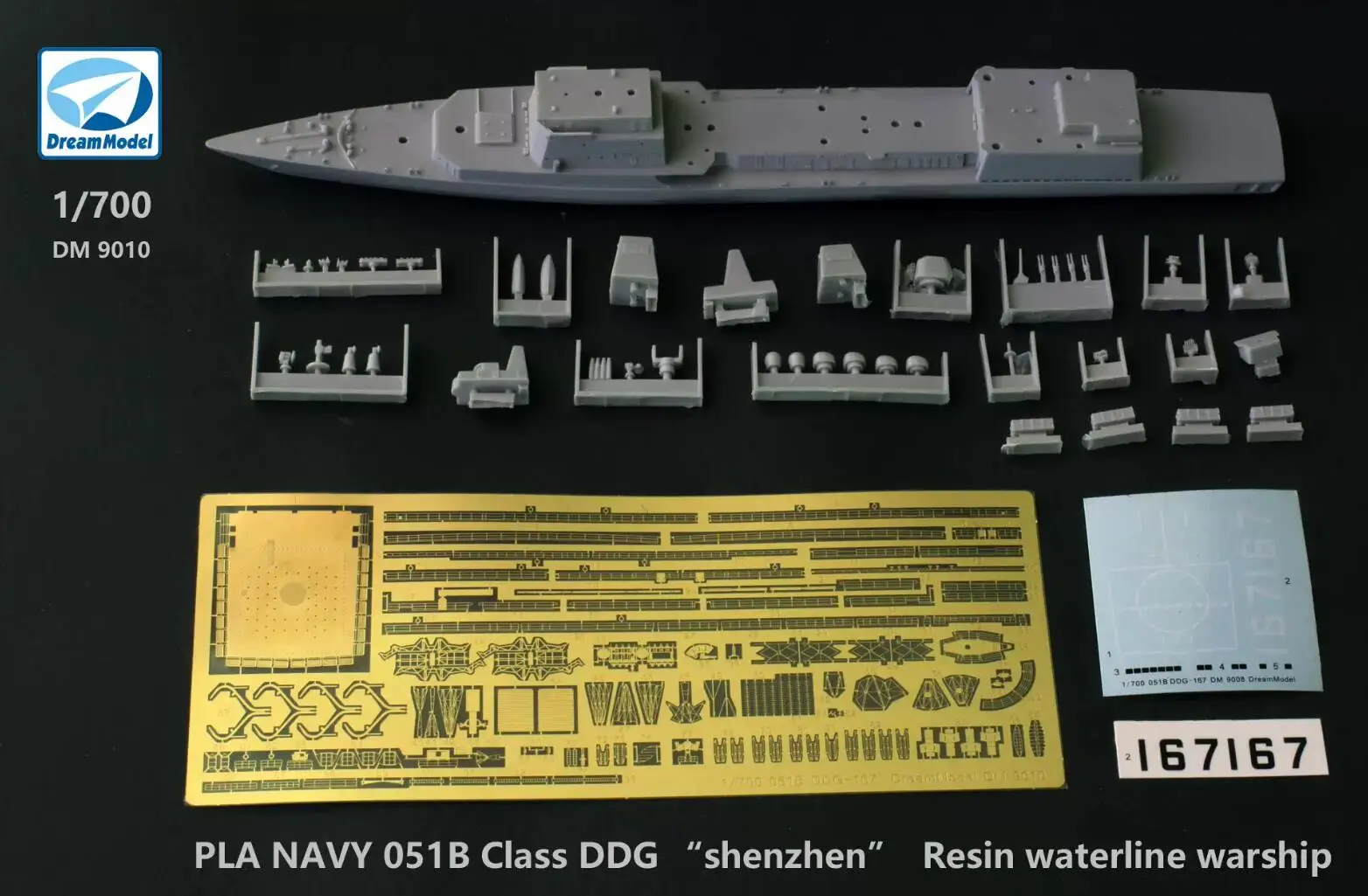 

Dream DM9010 1/700 PLA NAVY 051B CIass DDG "shenzhen" Resin Waterline Warship Resin Model