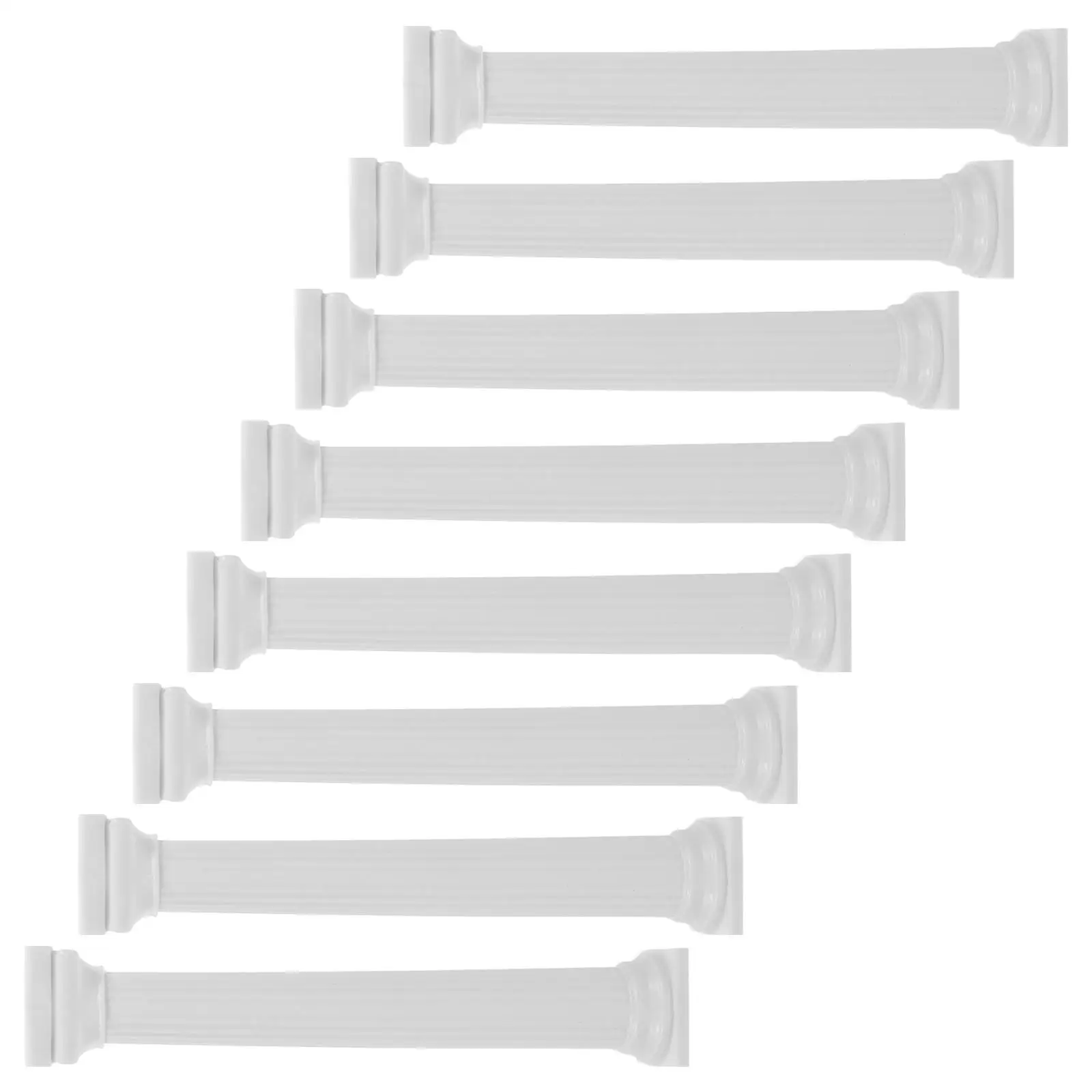

12Pcs Rods Plastic Roman Cake Supports Columns 12.5cm 17cm 7.5cm Wedding Cake Stand Display Separator Supports