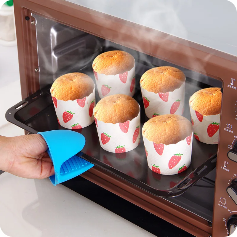 1Pcs Heat Resistant Gloves Clip Anti-slip Pot Bowel Holder Clip Insulation Silicone Cooking Baking Oven Mitt Kitchen Accessories