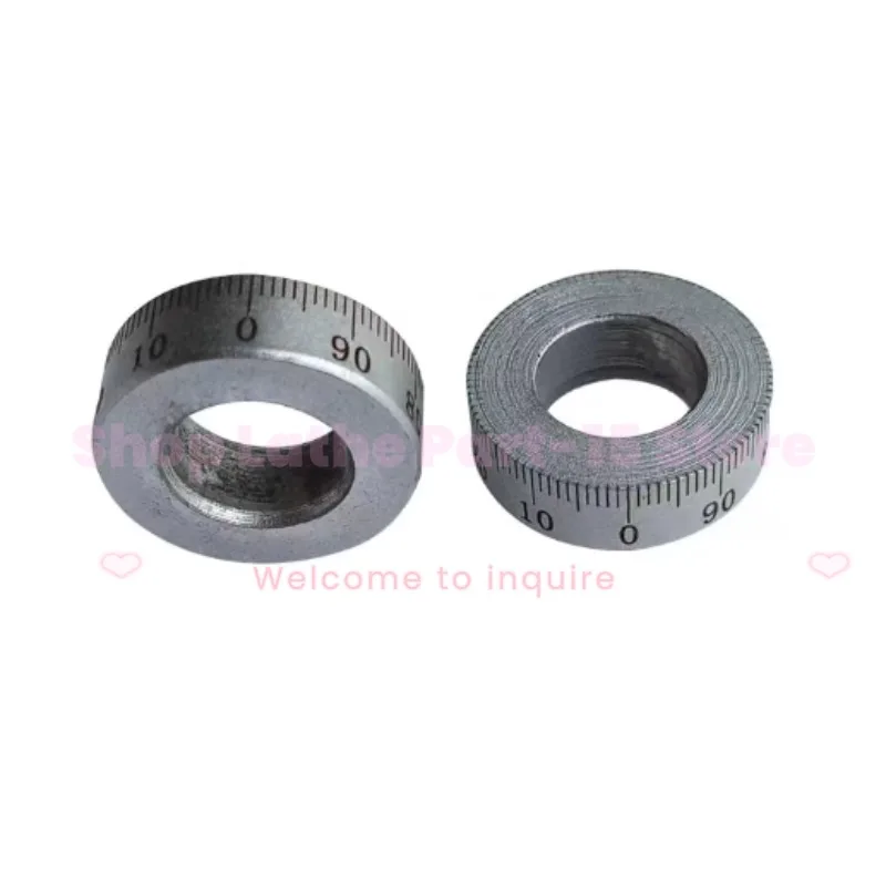 Scale Ring Inner Hole 16, Outer Diameter 30, Thickness 10, Scale 0-100 Line Steel Scale