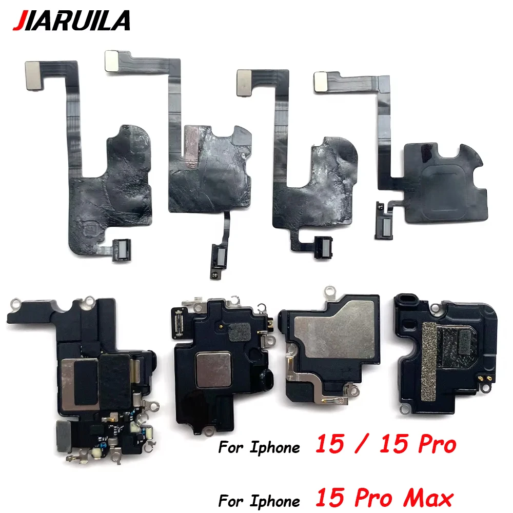 Ear Speaker Flex Cable For IPhone 15 Pro Max / For IPhone 15 Plus Front Light Sensor Earpiece Assembly Ribbon Replacement Parts