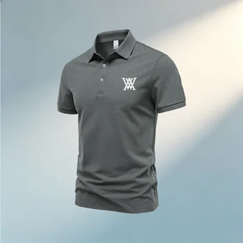 Mens Solid Polo Shirts Short Sleeve Casual New Summer Tops Daily Outdoor Golf Tee Activewear Hot Sale Vacation Blouse Sportswear