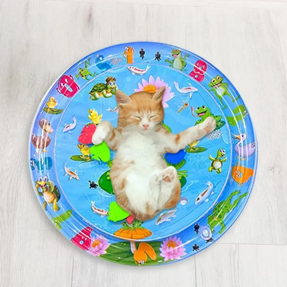 

Sensory Water Play Mat For Cats Water Sensory Pad Thickened Water Sensory Playmat Pet Play Sensory Toy Water Scratcher for cats