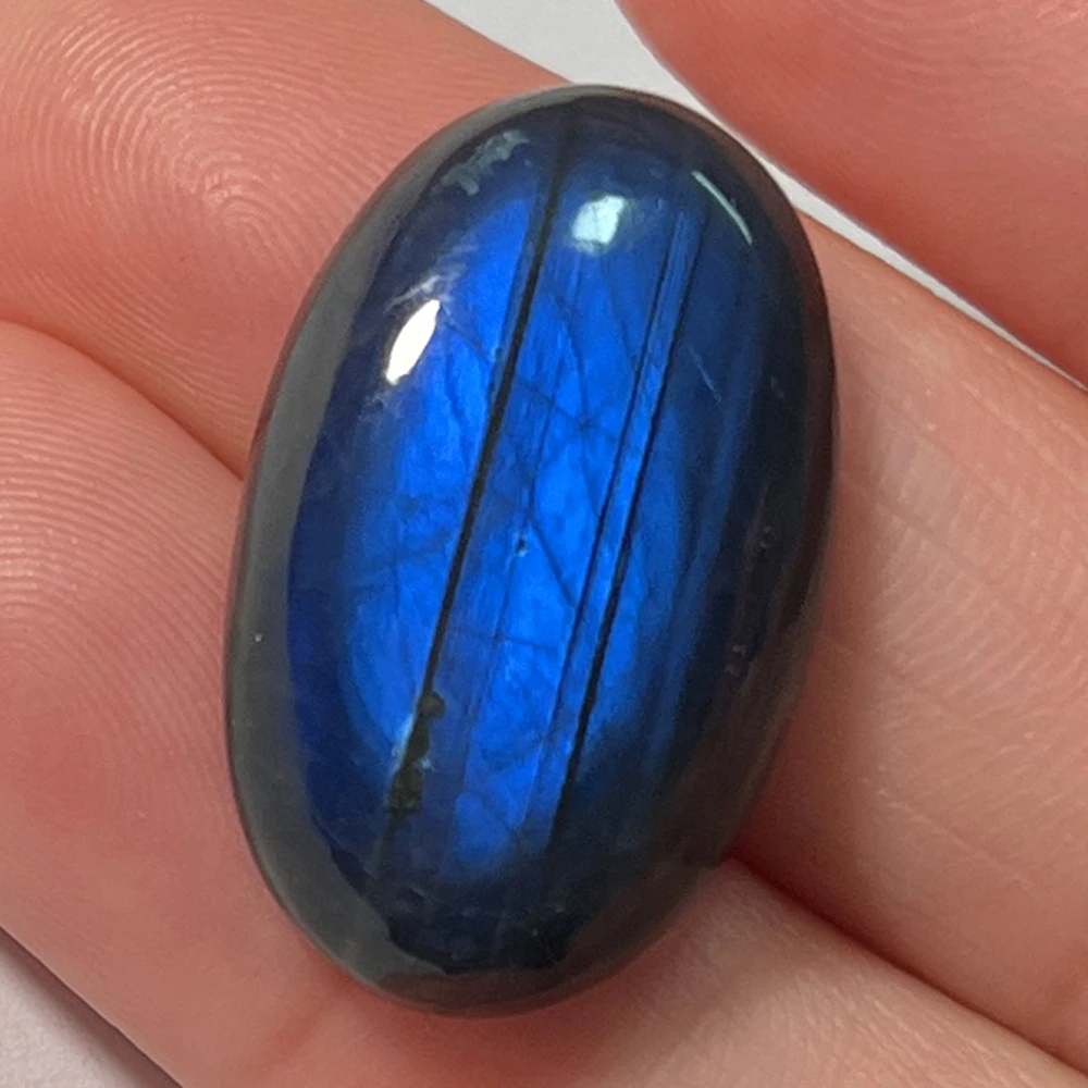 

Natural Stone Blue Labradorite Loose Beads 1Pcs