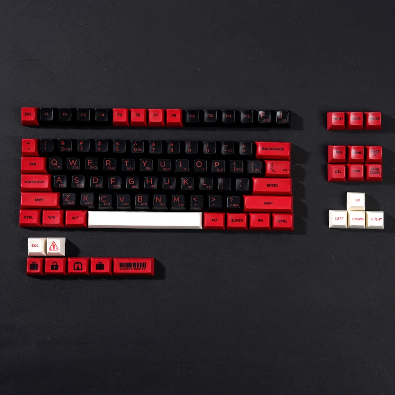 Killer keycap schema dei colori rossi e neri gioco a tema keycap e-sport