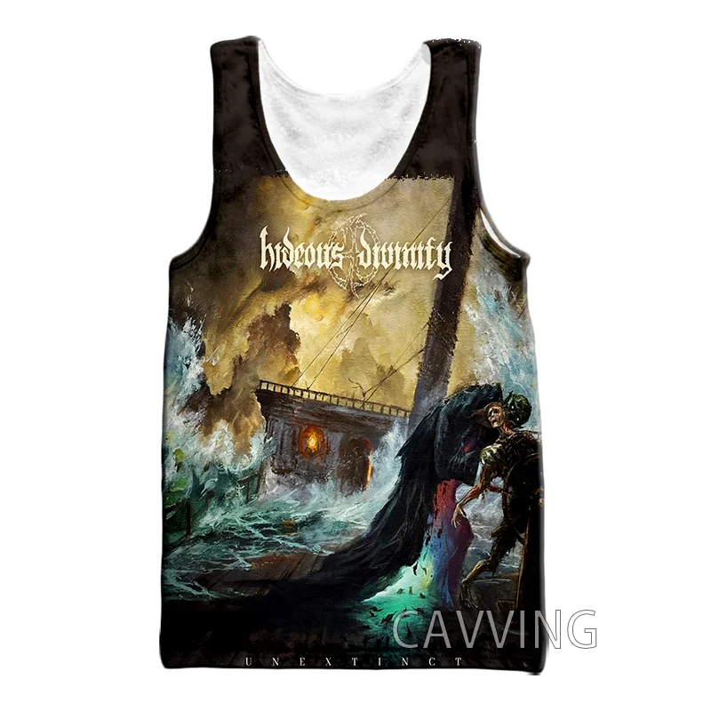 CAVVING 3D Printed  HIDEOUS DIVINITY  Band  Tank Tops Harajuku Vest  Summer Undershirt Shirts Streetwear for Men/women