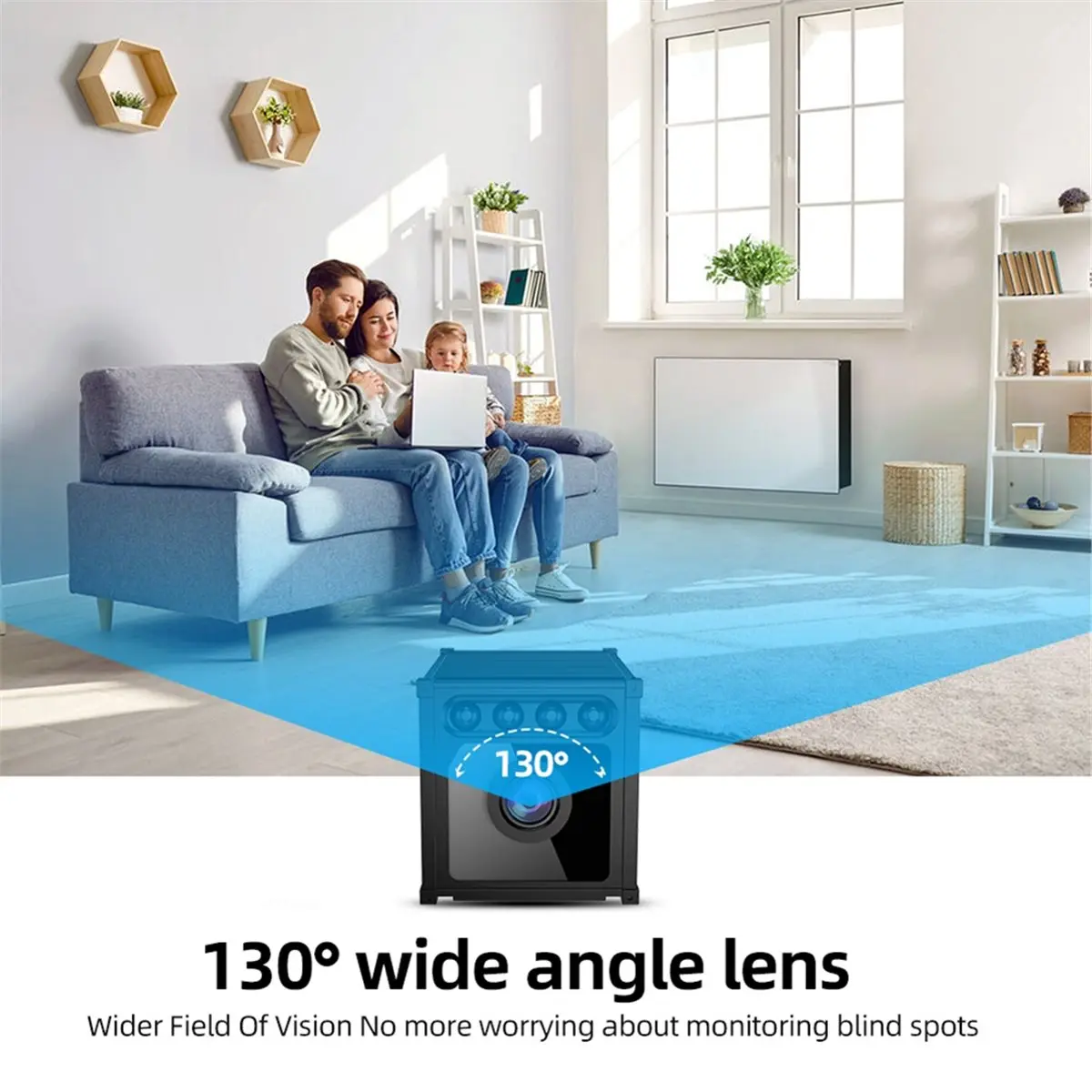 giftnew Mini 4K HD Hidden Camera Ultra-Small WiFi Wireless Cam with Motion Detection, App Control, Cloud & SD Storage for Home