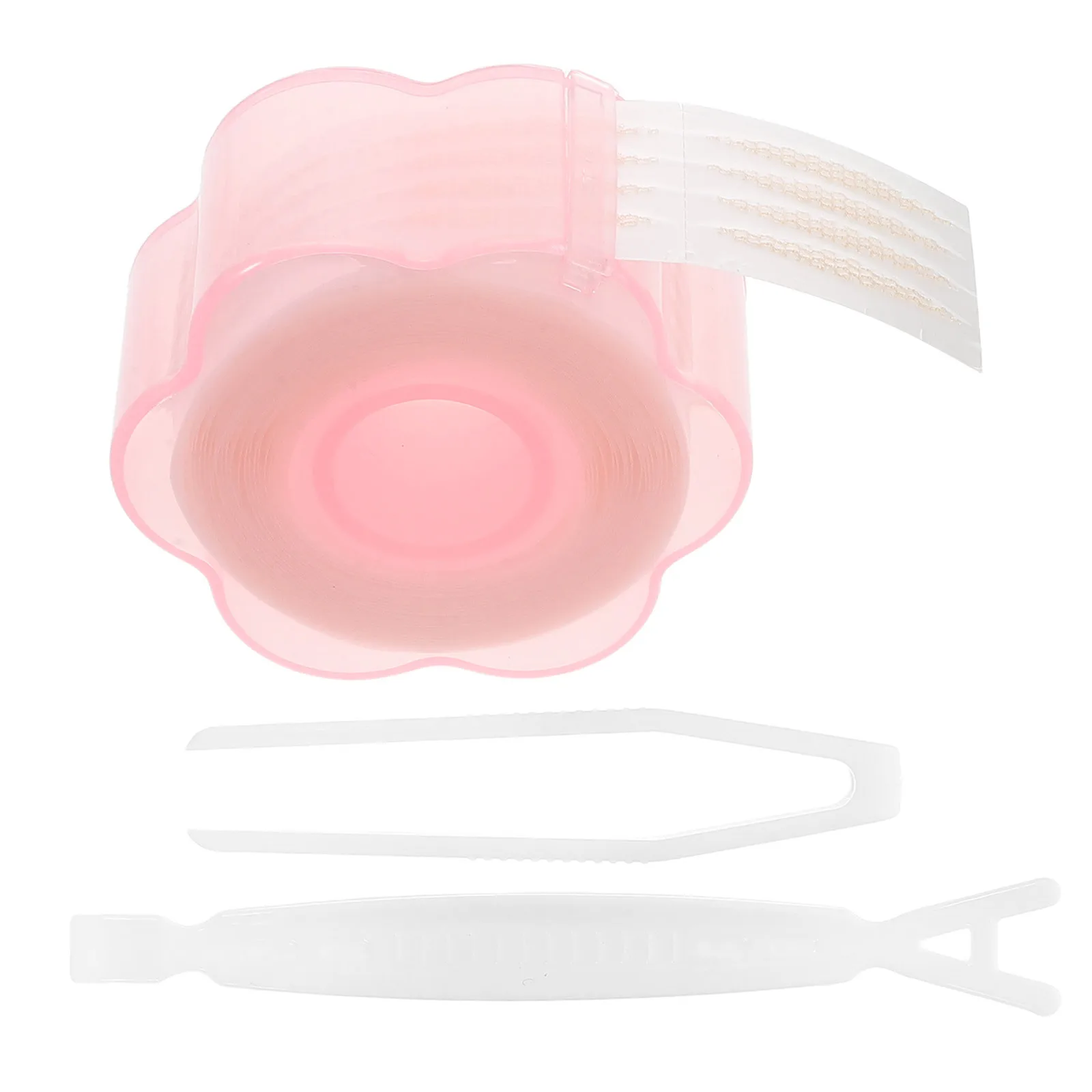 1 conjunto de fita dupla para pálpebras, tiras invisíveis para levantamento de pálpebras, ferramenta de beleza portátil segura ativada por água para todo o dia