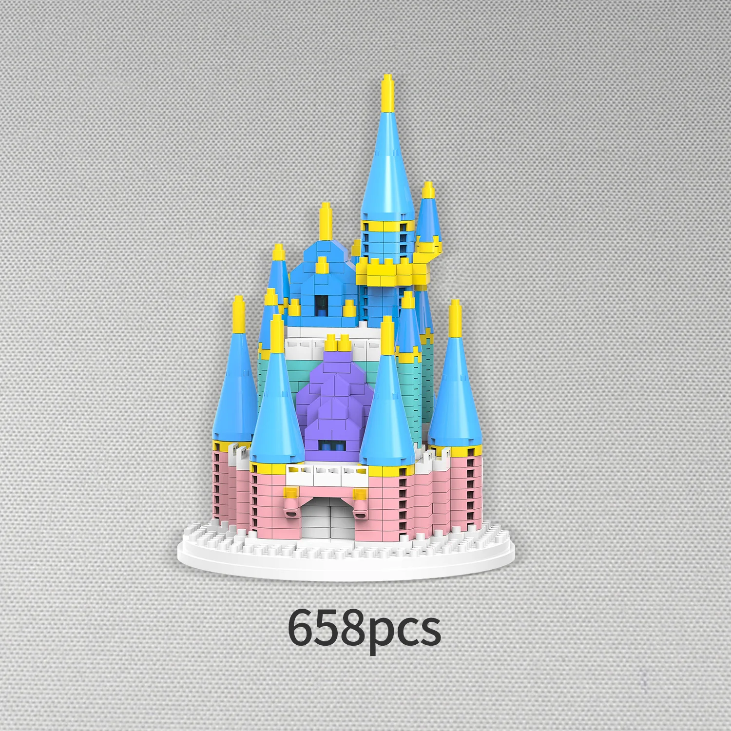 Modelo de plástico kit conjuntos de brinquedo de pelúcia crianças bloco de construção conjunto casa conto de fadas princesa sonho castelo diy quebra-cabeça