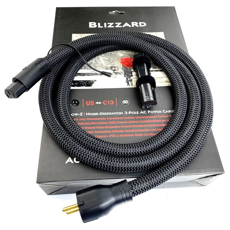 

Blizzard AC Power Cable 72V High Purity True-Concentric Core US or EU Plug