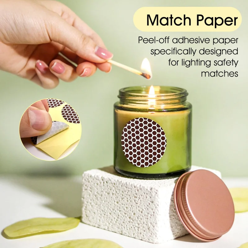 Fire Paper Matchstick Paper Matchstick Striker Striker Paper Accessories Handmade Round Sticker Strip Household