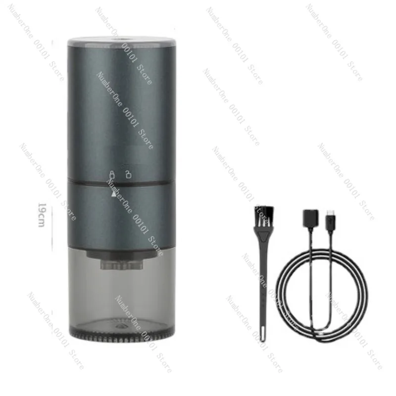 Portable Home Electric Coffee Grinder Small Automatic Coffee Bean Mill Rechargeable Grinding Machine with Stainless Steel Burr