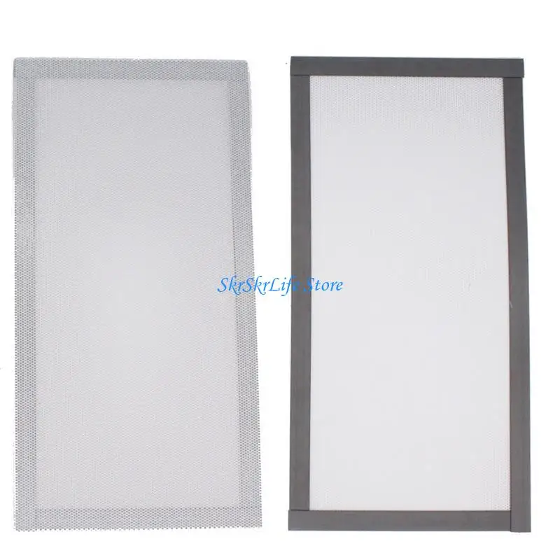 E65E PVC Cooling Fan Dust Filter 12X24cm/14X28cm Desktop Computer Industrial Fan Filter Cover Dustproof Net