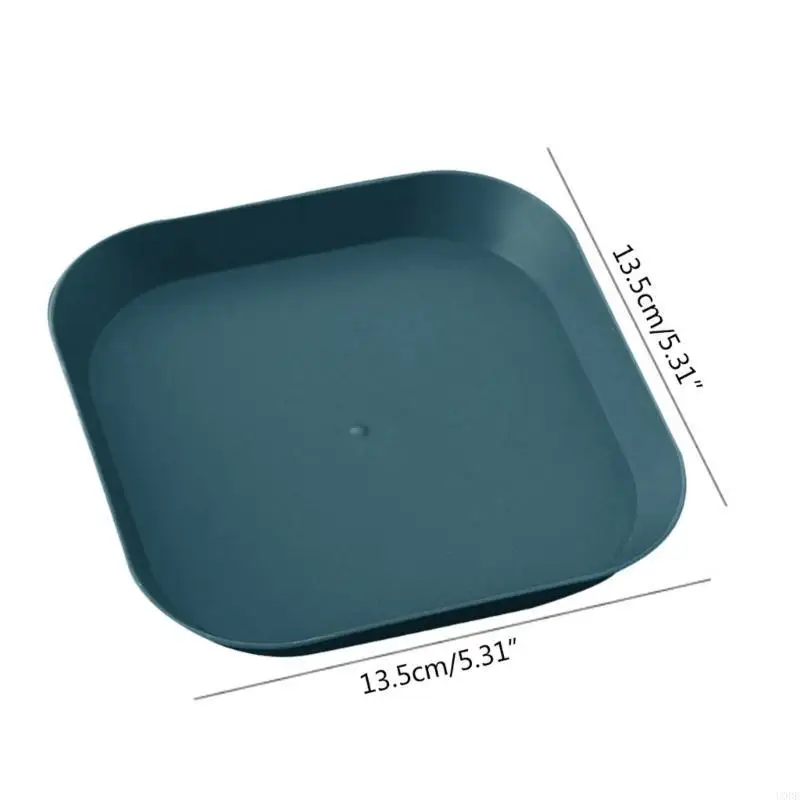 5-Zoll-Kunststoff-Quadrat-Abendessen, Snack-Tablett, Dessertteller für Gemüse, Obst