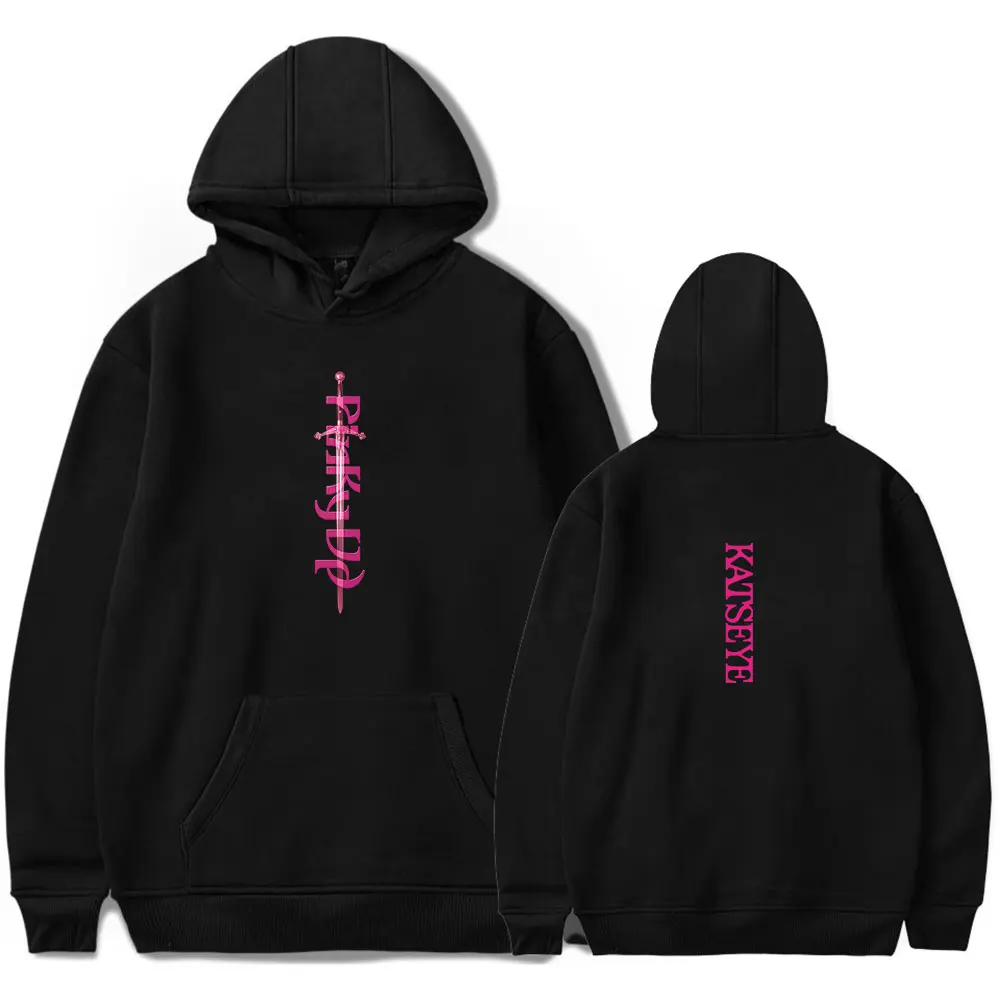 Katseye Pinky Up Hoodie Men Women Fashion Hooded Sweatshirt Unisex Trend Hip Hop Long Sleeve Pullovers
