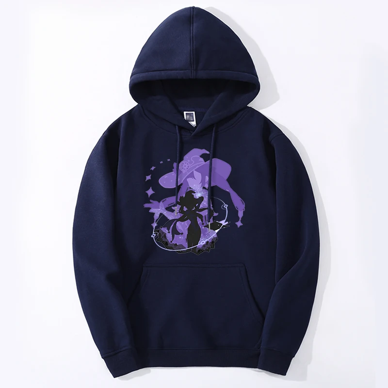 Genshin Impact Hoodie Oversized Casual Mona Graphic Aesthetic Hooded Sweatshirts Hoody Harajuku Fashion Tracksuit Moletom