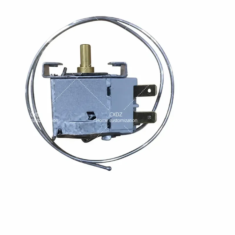 Two Pin Single Cold Window Air Conditioner Thermostat PFA-604G Installation Hole Distance 33mm Adjustment Shaft Height 13mm