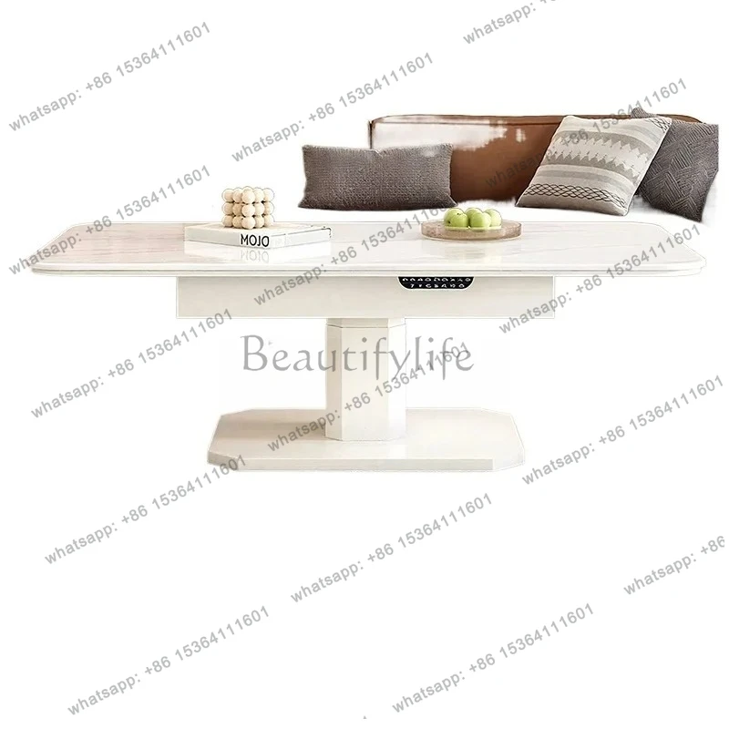 New Model Living Room Height  Heating Table Cream Style Home Table Coffee Table Integrated Multi-Function