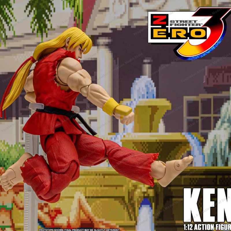 STORM ARENA 1/12 SFSA01 Street Fighter ZERO3 Young Street Fighter 3 Ken مجموعة من شخصيات الأكشن ترسل خلال 24 ساعة
