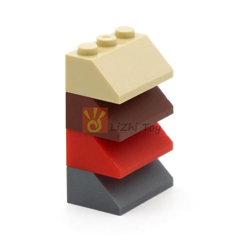 50pcs MOC Bricks House Top Roof Slope 45 2x3 3038 DIY Building Block Compatible with Assembles City Street View Toys