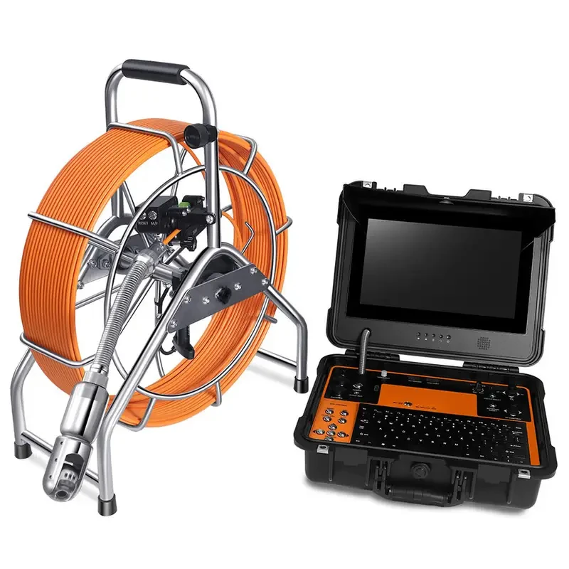 Granfoo ° Rotating Sewer Crawler With Night LCD Pipe Inspection System Underground Drain CCTV Survey
