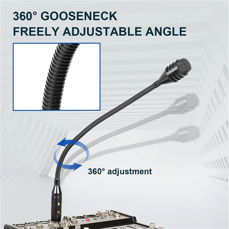 AS95-2X Professional Dynamic DJ Microphone With Switch For Mixer Dedicated Disc Shouting Microphone KTV Bar Gooseneck DJ Mic