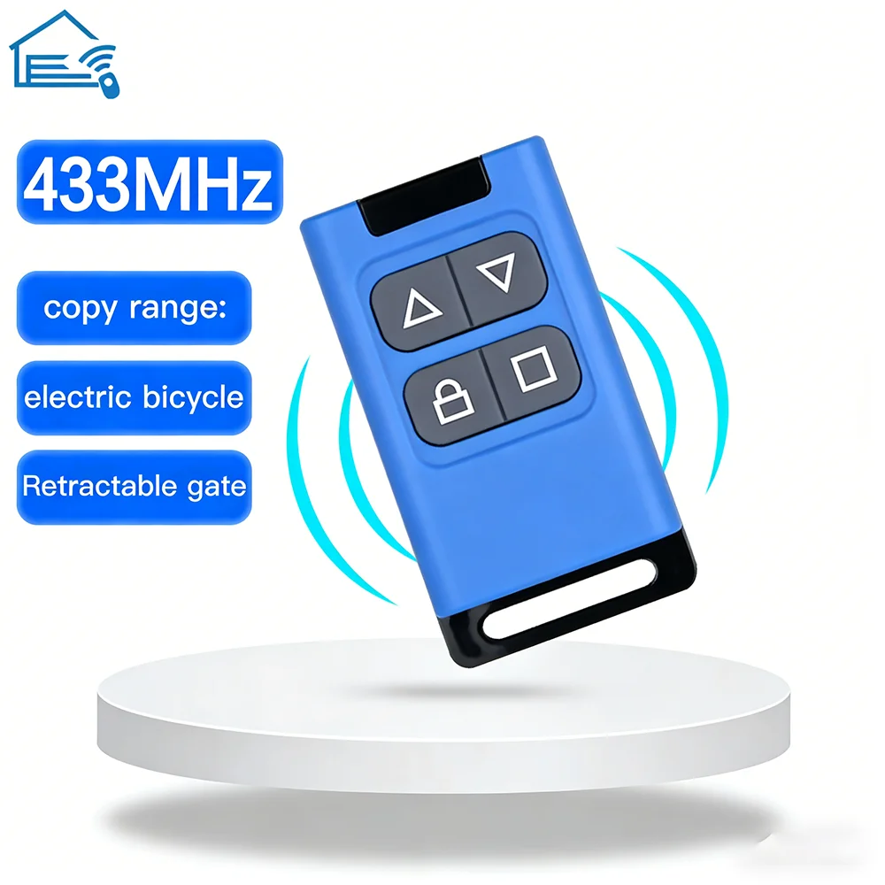 Garage door opener replication universal 433mhz replication garage flap door four button wireless remote control