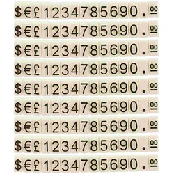 20 Pcs Commodity Price Tag Prices 470X050X050CM Plastic Display Blocks Jewelry Cube