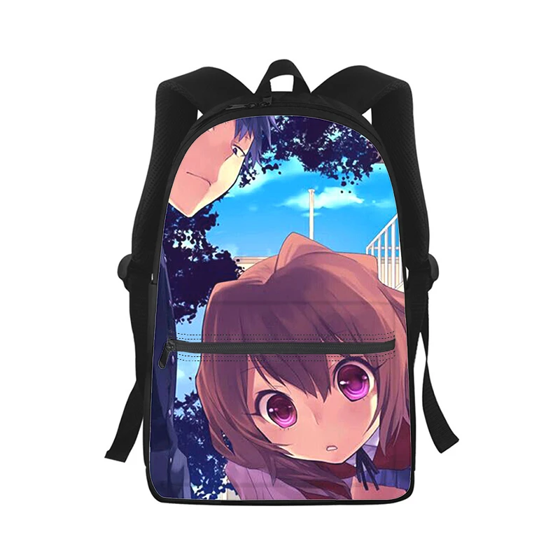 Anime Toradora Aisaka Taiga Men Women Backpack 3D Print Fashion Student School Bag Laptop Backpack Kids Travel Shoulder Bag