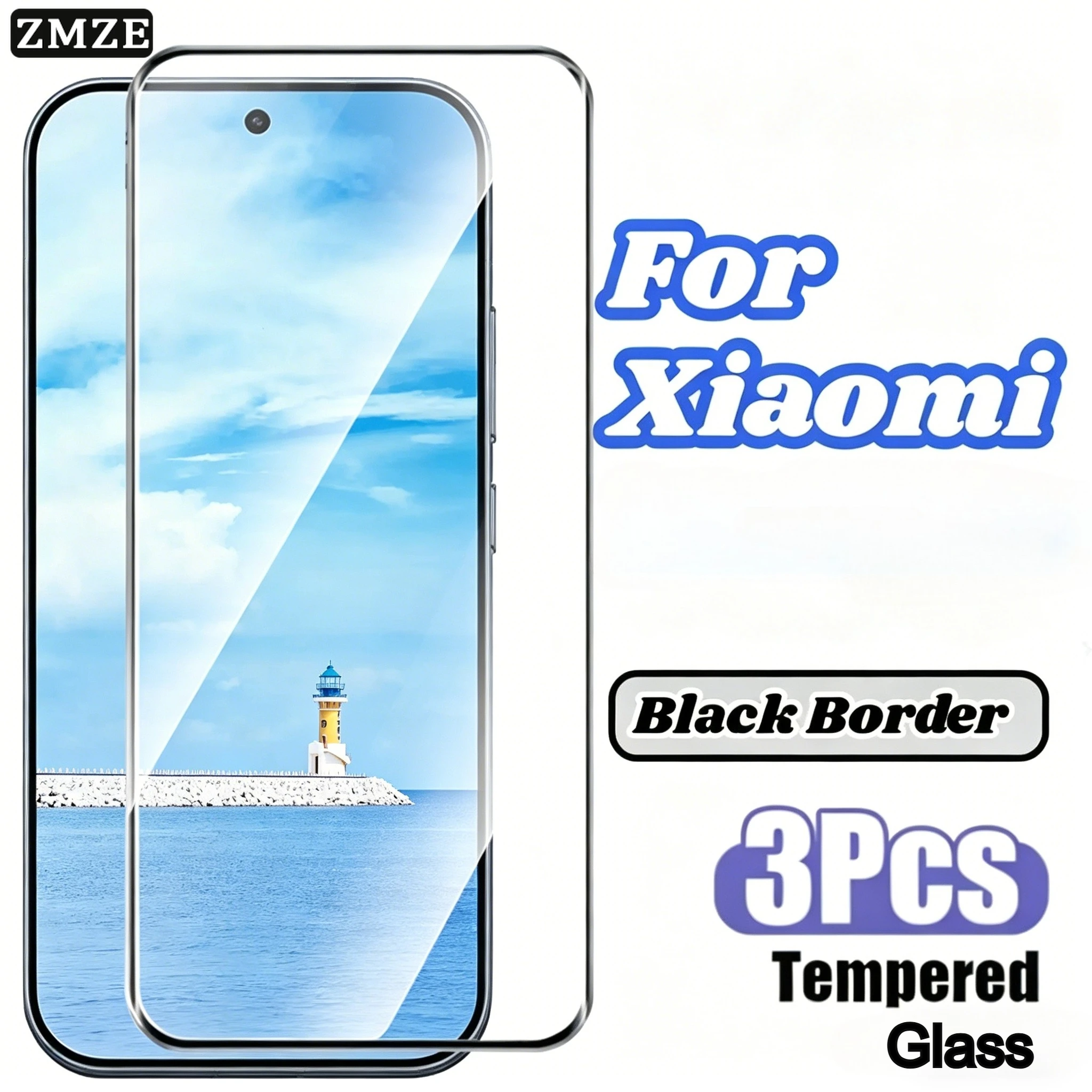 3Pcs HD Hardness Tempered Glass Film for Xiaomi 17 15 14 13 12T Screen Protectors Film Designed for Xiaomi 17Ultra Tempered Film