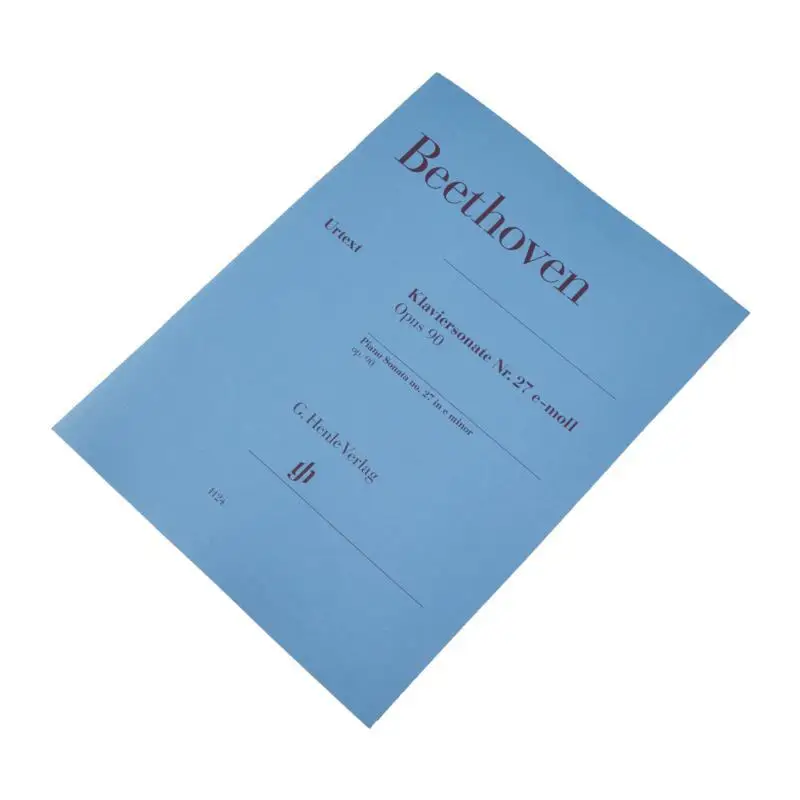 HN1124 بيتهوفن بيانو سوناتا رقم 27 E Minor Op 90 PA Gertsch Norbert Perahia Murray G Henle Verlag 9790201811246 كتاب
