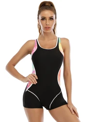 2023 Patchwork Sport One Piece Swimsuit Plus Size Swimwear Women Professional Sport Bathing Suit Surfing Swimsuits Swimming Suit