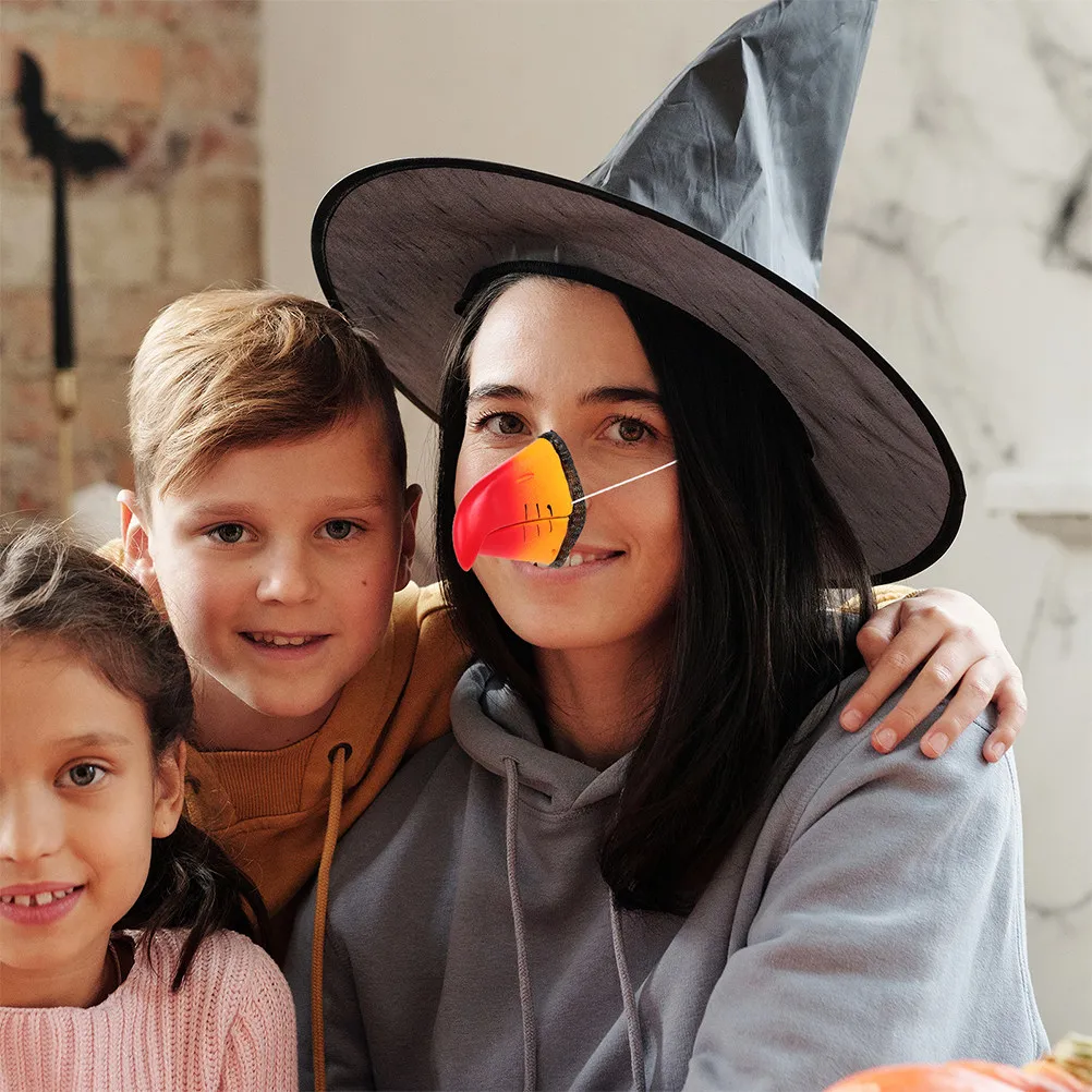 4Pcs Parrot Nose Cosplay Prop Set Soft Comfortable Bird Beak Masks for Party Halloween Animal Costume Eagle Costume