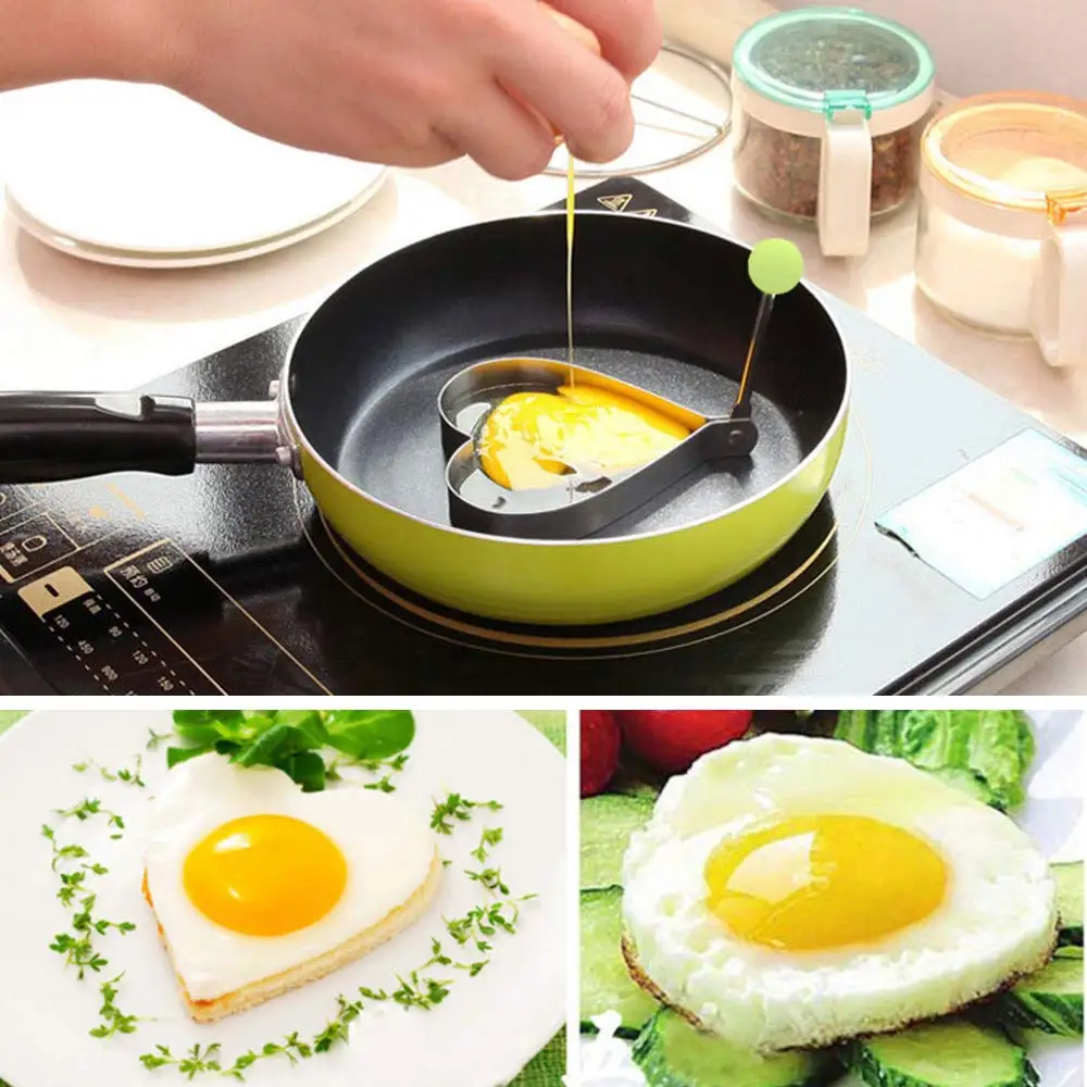 Poached Egg Mold Stainless Steel Creative Fried Egg Tool Home Kitchen Breakfast Gadgets Accessories